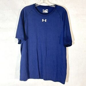 Under Armour Blue Athletic Workout Training Tee Short Sleeve T Shirt XL